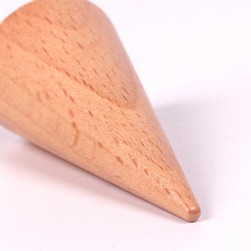 Montessori Mystery Bag Wood Sensory Toys Objects Geometric Shapes Natural Wood Color Solid Wood 3 Years Old