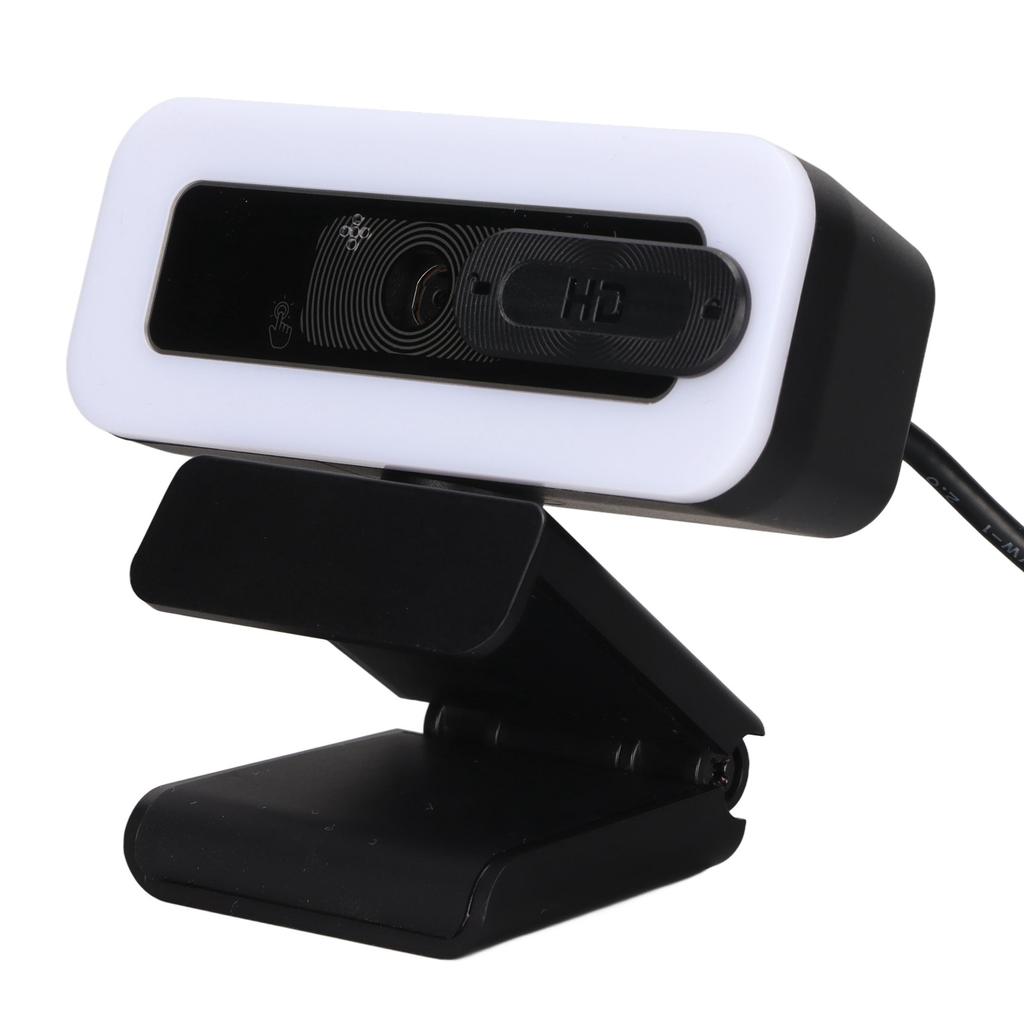 Webcam 2K USB Adjustable Brightness Auto Focusing Inbuilt Mic Plug and Play Computer Camera