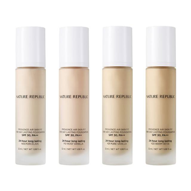 NATURE REPUBLIC - Provence Air Skin Fit One Day Lasting Foundation - 4 Colors #P21 Rosy Vanilla