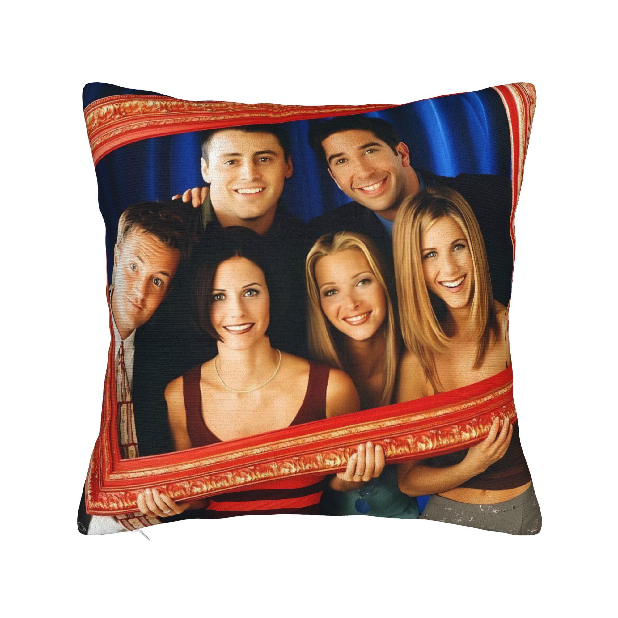 Наволочка для подушки из сериала «Друзья» Уютная наволочка для офиса, автомобиля, дома Ретро Модные наволочки 12x12Inch