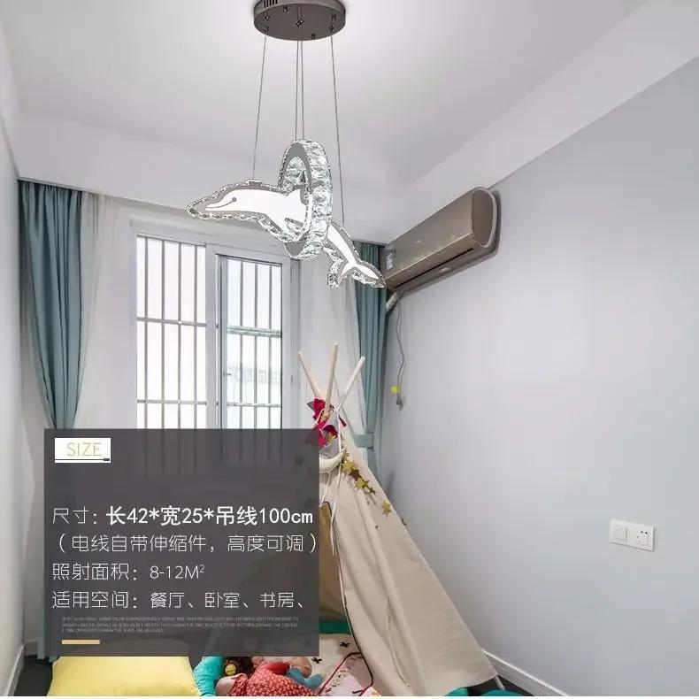 Crystal chandelier showcase Personalized Creative Study Children's Room Cartoon Decorative Light