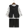 Boys' Chinese-Style Hanfu Set: Tang Suit Vest for Summer Performance