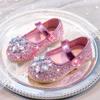 2025 Autumn Girls' Round Toe Rhinestone Princess Dance Shoes with Soft Sole