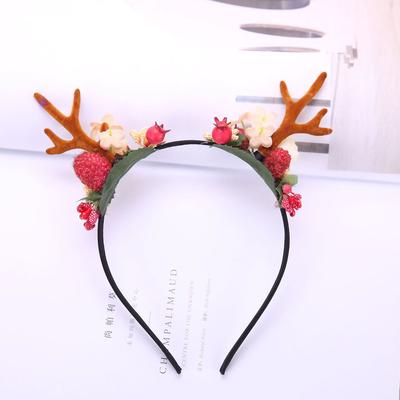 Fashion Christmas Adult Children Funny Antlers Hairband Festival Sequin Headband