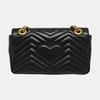 [Pre-Owned] Gucci GG Marmont Small Matelassé Shoulder Bag 'Black' - Very Good #5VX2O9