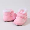 Sapatos de Algodão para Bebê Inverno Quente Sapatos para Infantil Solado Macio Pelúcia Sapatos para Bebê