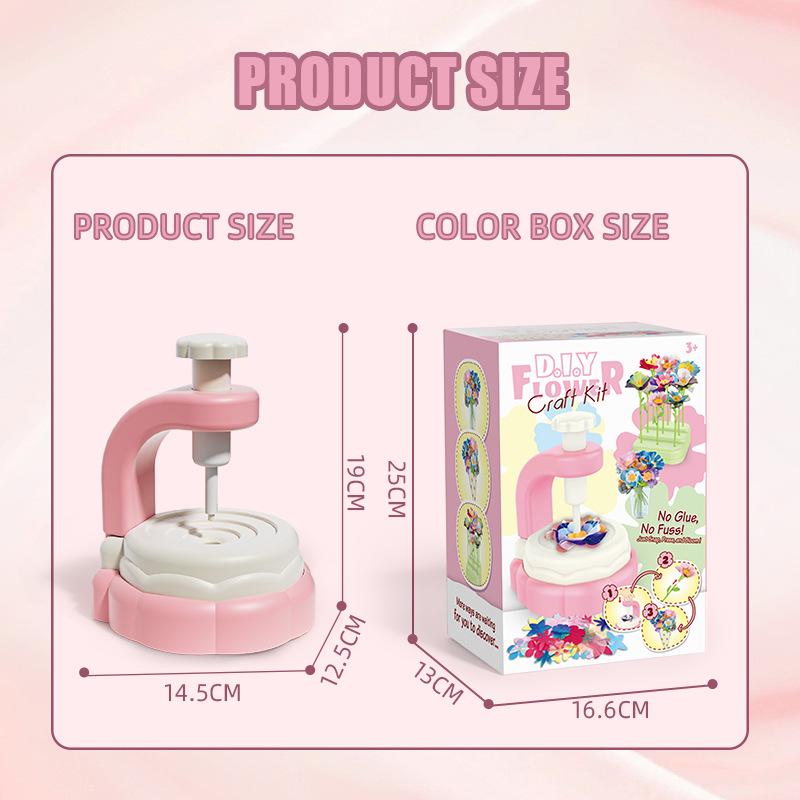 DIY Flower Bouquet Maker - Handmade Simulation Embossing Toy for Girls