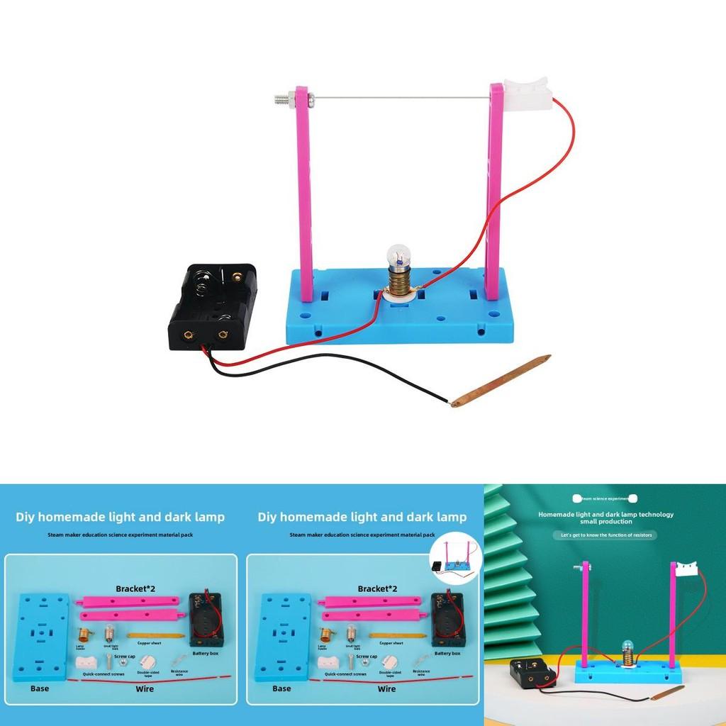 Diy Science Experiment Kit With Light And Dark Lamp For Student Learning