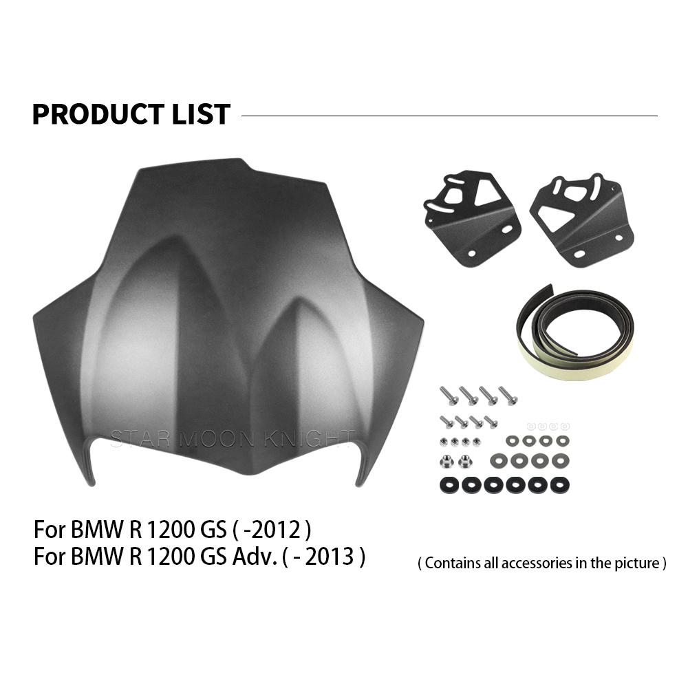 Windshield Flowjet For BMW R1200GS Adventure 1200 R 1200GS Adv -2013 Windshield Fairing Deflector Accessories