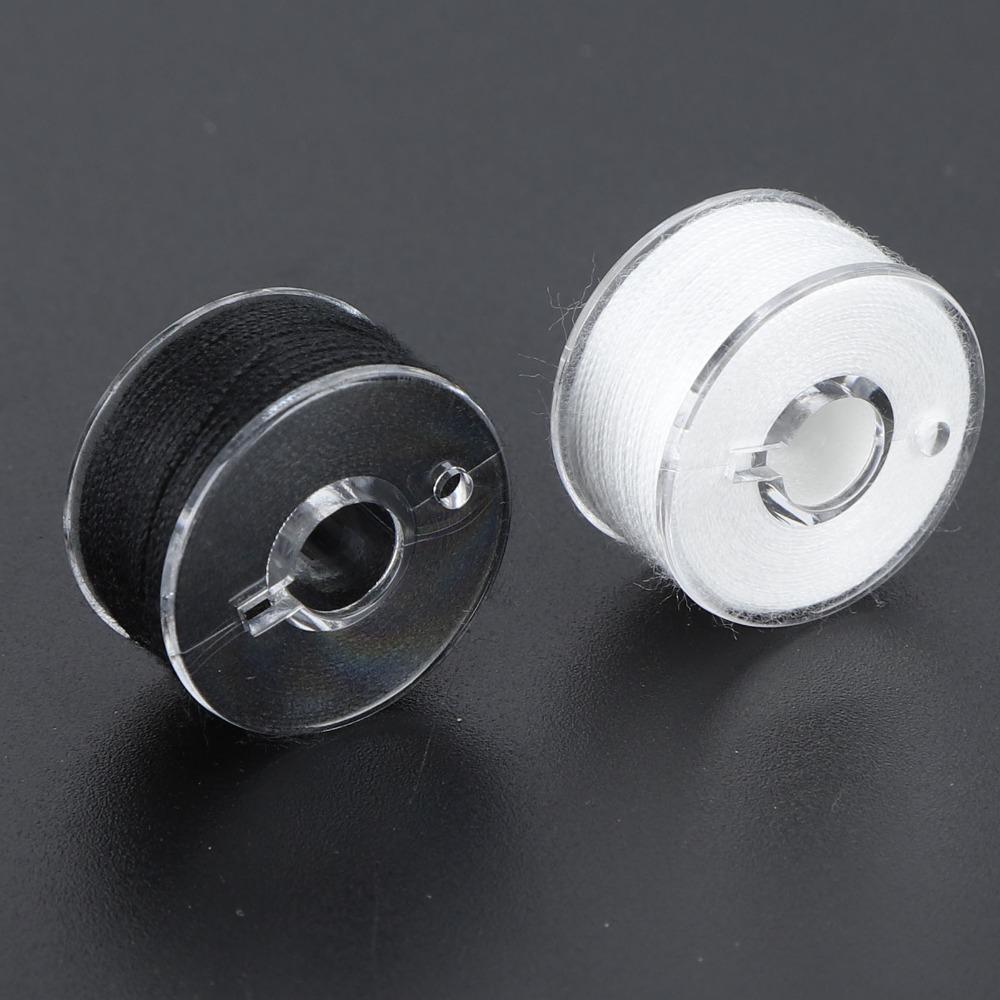 36pcs Transparent Bobbins Box Set Size A Plastic Bobbin Case Sewing Threads Set For Sewing Machines
