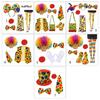 Clown Roleplay Cosplay Costume Outfit Set Halloween Clown Dress Up Gloves Necktie Gloves Vest Suspenders Stockings Bag