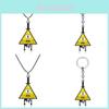Gravity Falls Bill Geometric Alloy Necklace With Snake Chain For Fans And Collectors