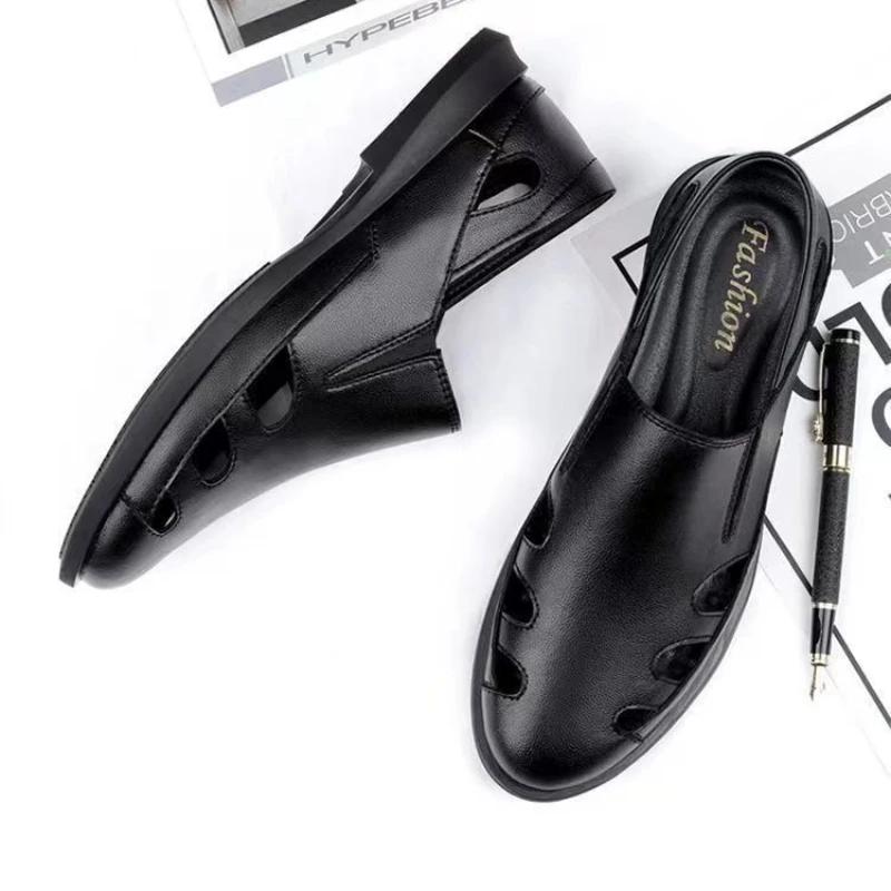 Driving Men's Sandal Flat Beach Breathable Non-slip Daily Use Barefoot Expensives Pvc Buy Descount Wholesale Luxury H Male Shoe