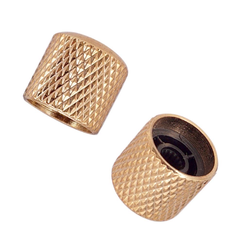 Guitar Metal Button Potentiometer Button Iron Button Gold and Silver Black Electric Guitar Bass Metal Button Knob Potentiometer Button