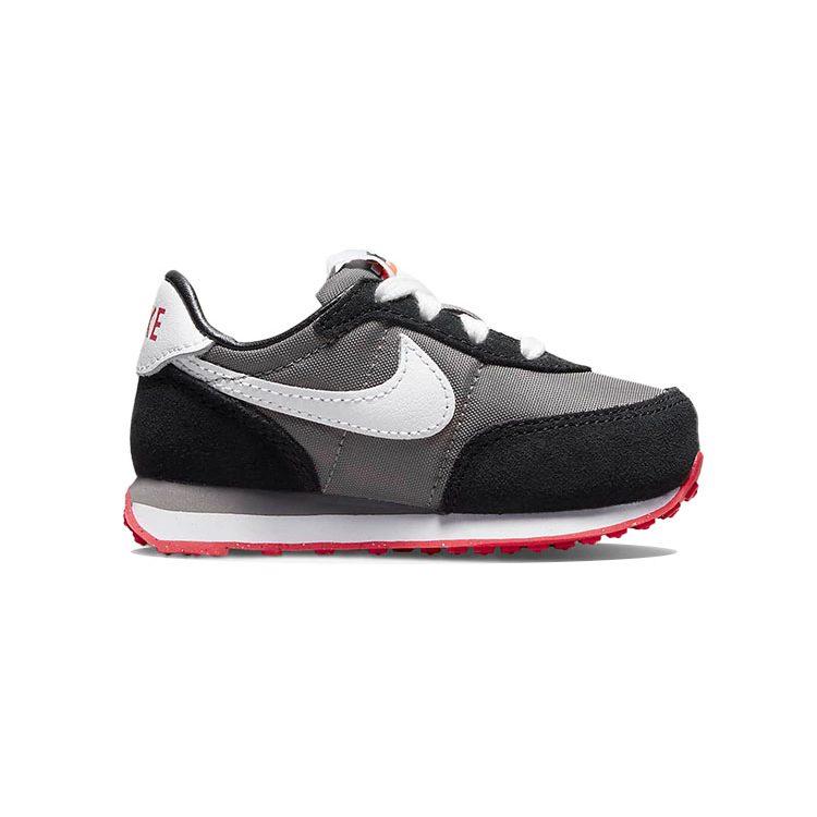 Nike Waffle Trainer 2 Abrasion Resistant Abrasion Resistant Low Top Sports Casual Shoes Black Gray Infant And Toddler DC6479-005
