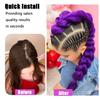 Purple Braiding Hair Ponytail Extensions with Elastic Tie 26Inch