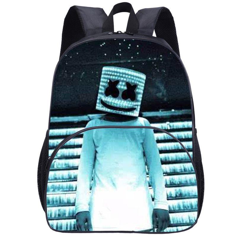 Trendy Dj Marshmello Kids Backpack With High Capacity And Breathable Design