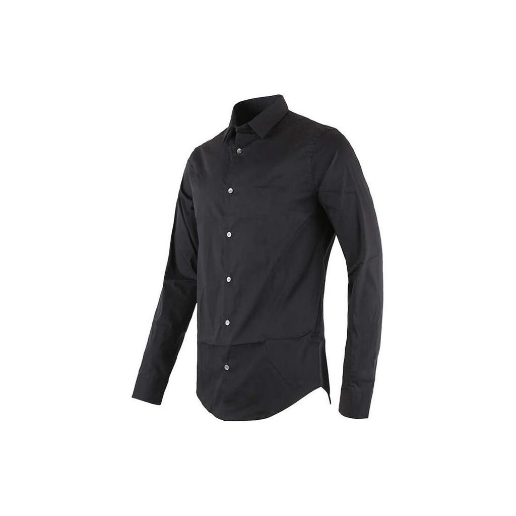EMPORIO ARMANI Logo-Embroidered Buttoned Shirt 8N1C09-1N19Z-0934