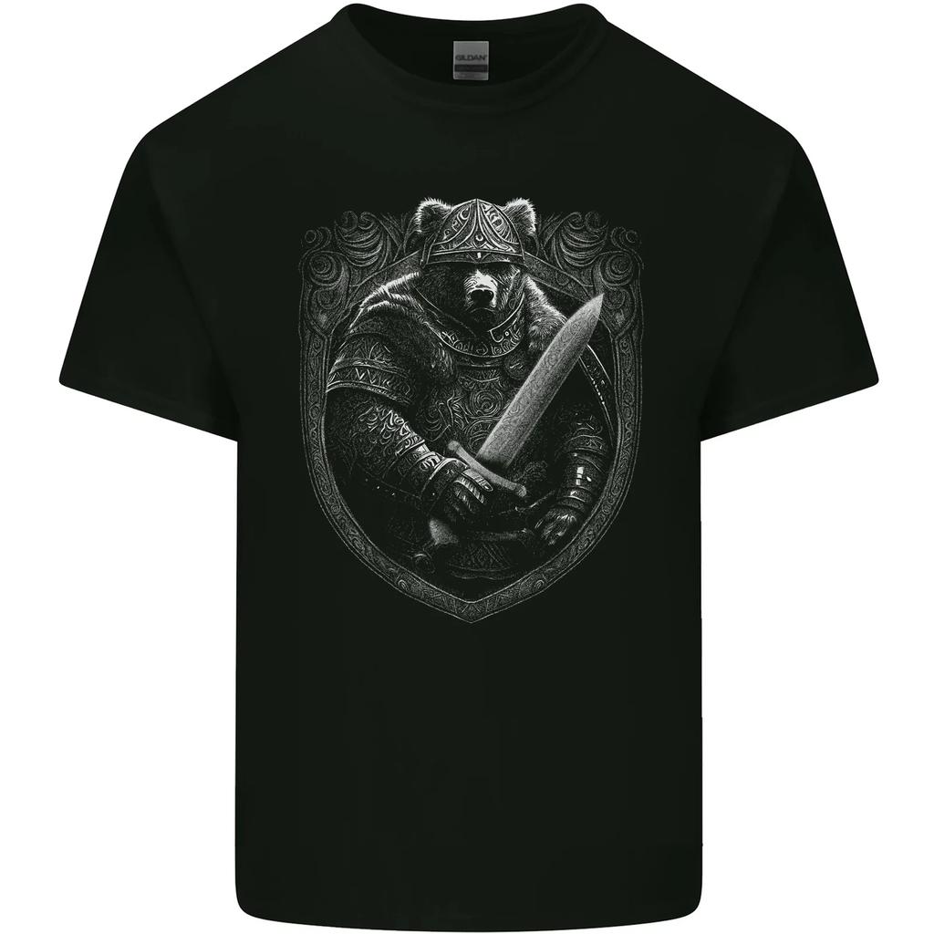A Viking Bear With A Sword Kids T-Shirt Childrens