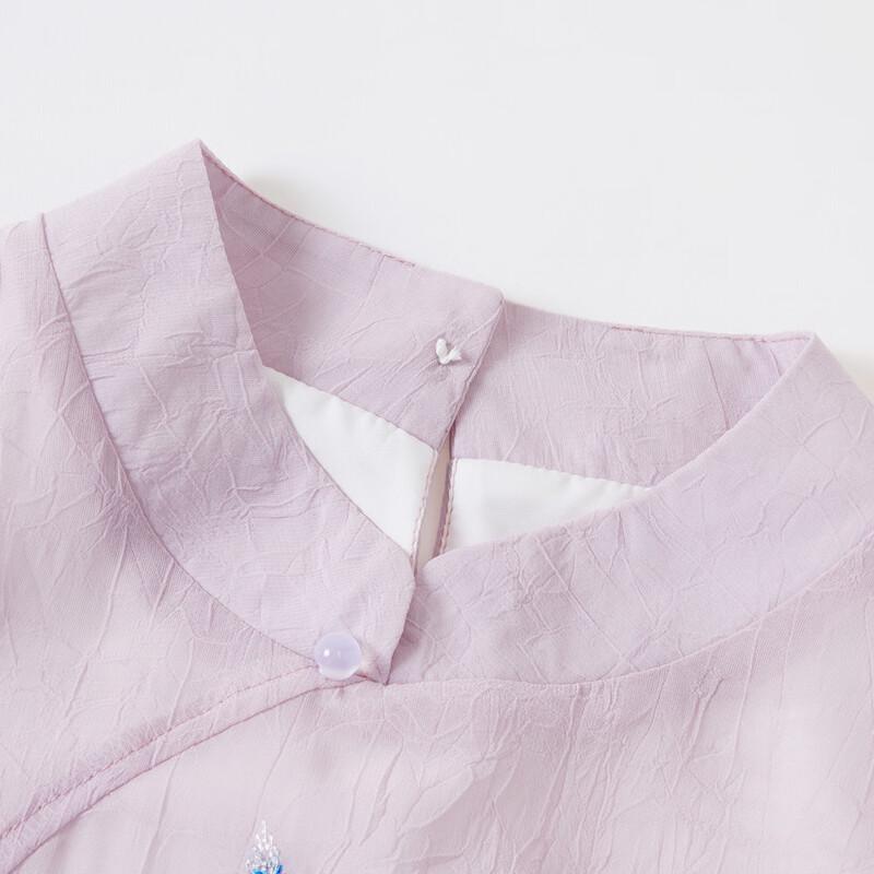 Summer Chinese Style Embroidered Chiffon Two-Piece Set