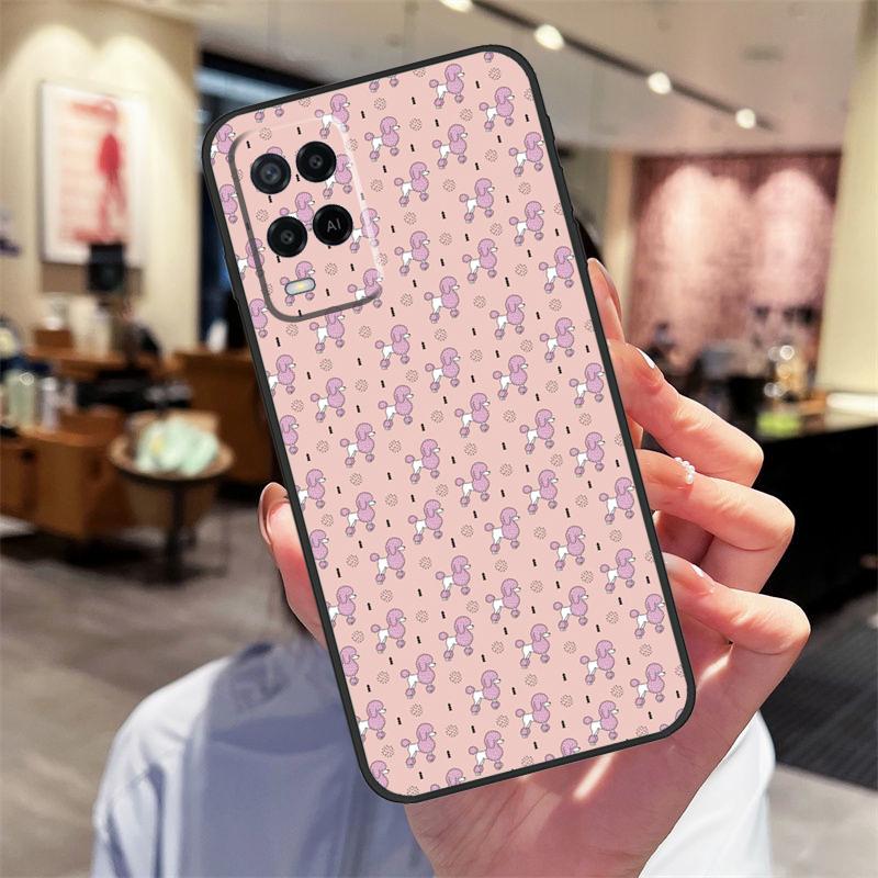 Pudel Cartoon Girly Süßes Case Für Oppo A94 A54 A40 A60 A80 A98 A78 A18 A38 A58 A16 A76 A96 A17 A77 A74 A57S A15 Hülle