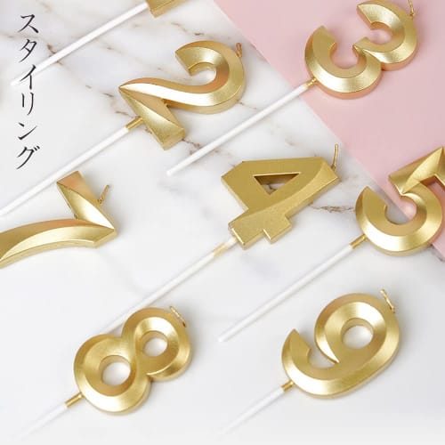 YIXINLYMY Birthday Candles, Stylish Number Birthday Candles, 3D Decorative Number Candles, Celebrate Anniversaries, Cake Number Candles, Wedding Parti