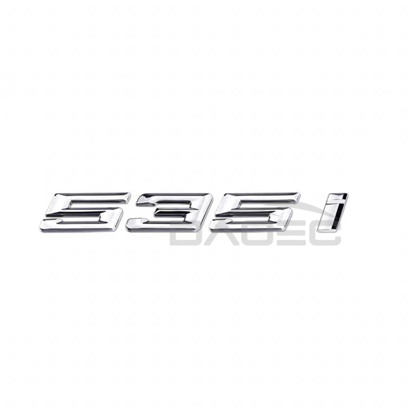 Car 3D HH22 ABS Trunk Letters Logo Badge Emblem Decal Sticker For BMW 5 series 520i 525i 528i 530i 535i 540i E39 E60 E61 F10 F11 G30