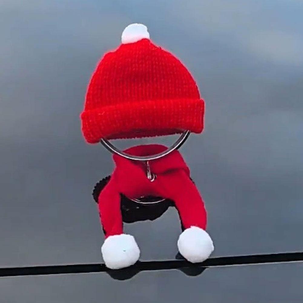 

Car Logo Decorative Scarves And Hats Red Christmas Hat Ornament Accessories For Mercedes C E S Class W204 W212 W220 W210