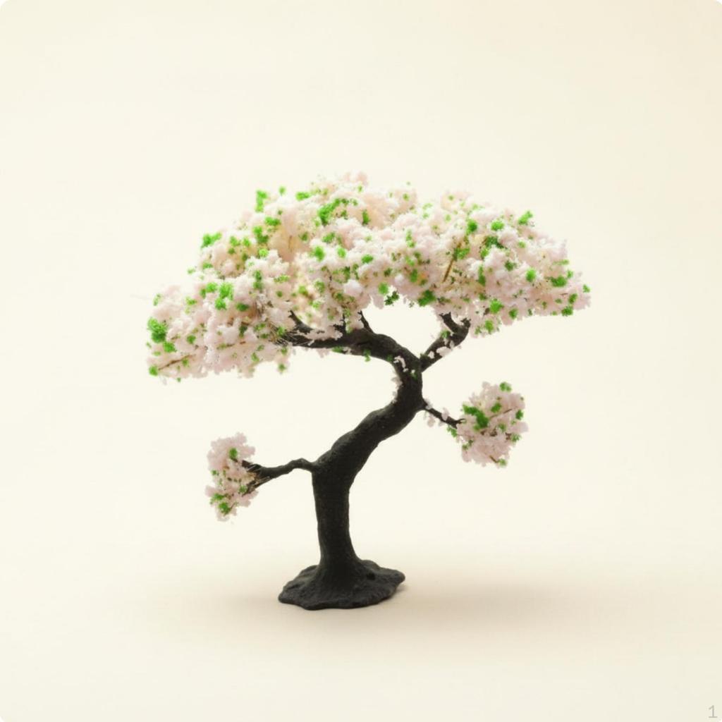 Miniature Cherry Blossom Tree DIY Crafting Artificial Japanese Flowering Model