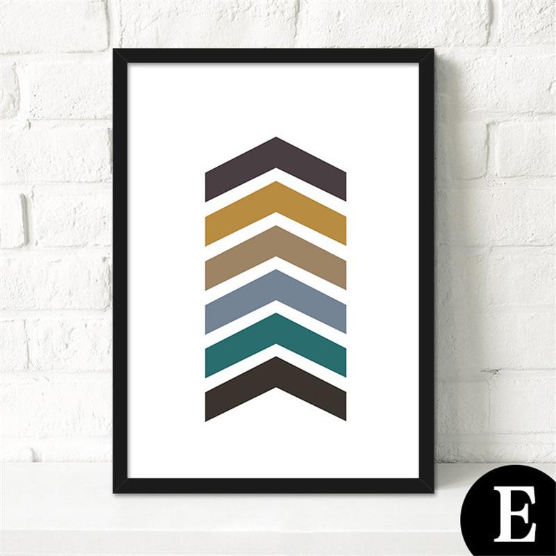 Nordic Decorative Canvas Painting Abstract Geometry Posters Modern and Simple Style for Kitchen Living Room Corridor