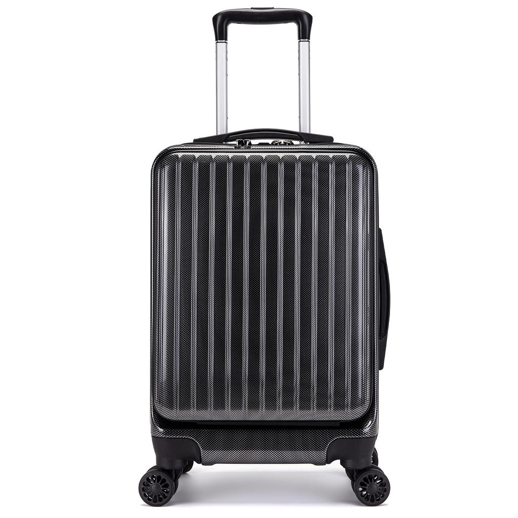Computer Front 8 Silent YKK Business Carry Suitcase NF001 [New Face] [Kobe Liberal] Carry-on Suitcase, Compatible, Opening, Wheels, Zipper, (black