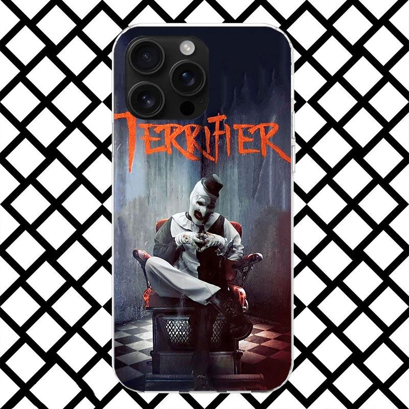Horror Movie Terrifier Phone Case for iPhone 17 Air 16 16E 15 14 Plus 13 Mini 12 11 Pro Max 7 8 + SE 2020 Soft Cover Fundas 17 A