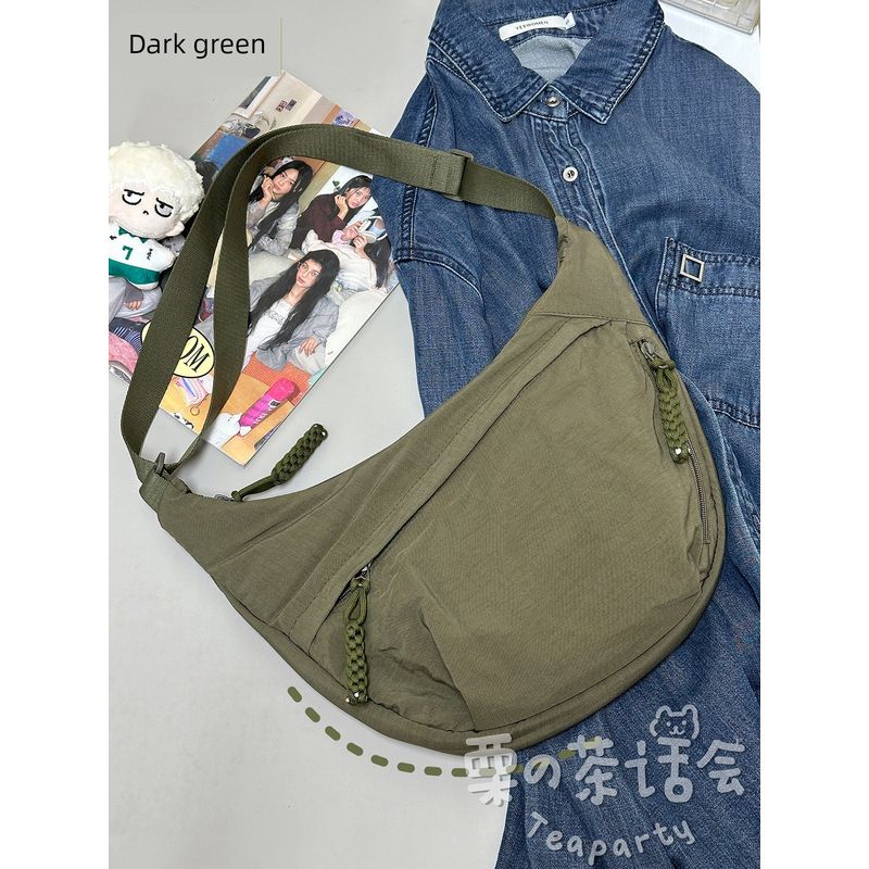 

Сумка Женская Повседневная Японская Студенческая Класс Сумка-пельмень Dark green