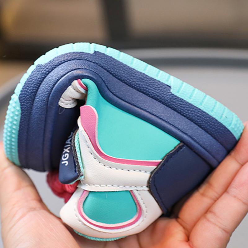 Весенние новые повседневные туфли для мальчиков и девочек с однотонной подошвой — фото 16