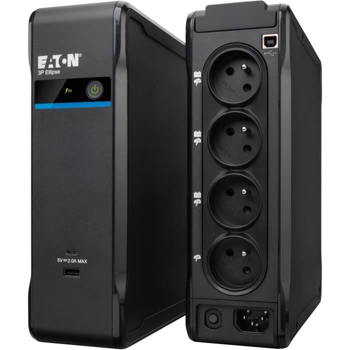 Onduleur - EATON - 3P Ellipse 3P700UI - Pour PC pro ou terminal point de vente - Protection parafoudre - 700VA - 420W