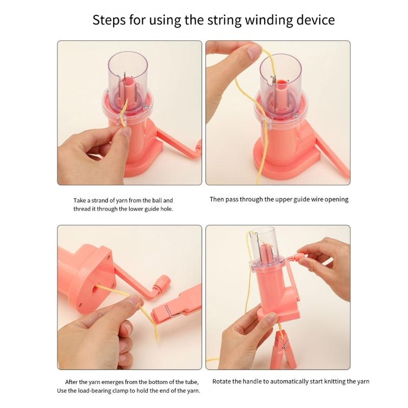 Hand Knitting Machine Tool Set Weave Knitting Tool Household Weavers Easy Weave Knitter for DIY Craft Project