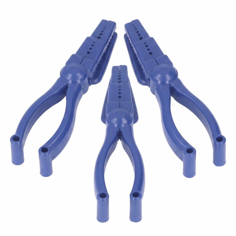 3pcs ABS Plastic Material Nail Holder Pliers Slip Joint Design Nail Guide Pliers Safety Protection