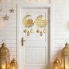 Eid Mubarak Moon Star Mosque Wooden Hanging Ornaments Kareem Ramadan Decorations