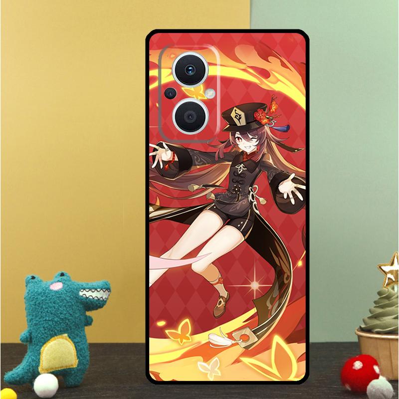 Genshin Impact Zhongli Hutao Case For OPPO Reno 15 13 10 11 14 Pro 12 F 13F 14F 15F 7 8 Lite OPPO Find X9 X8 X5 Pro Cover