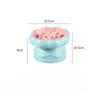 Creative Ceramic Drinking Water Food Tall footed Pet Bowls Anti Overturning Neck Protection Slow Food Anti Choking Cat Bowl, 1Pc