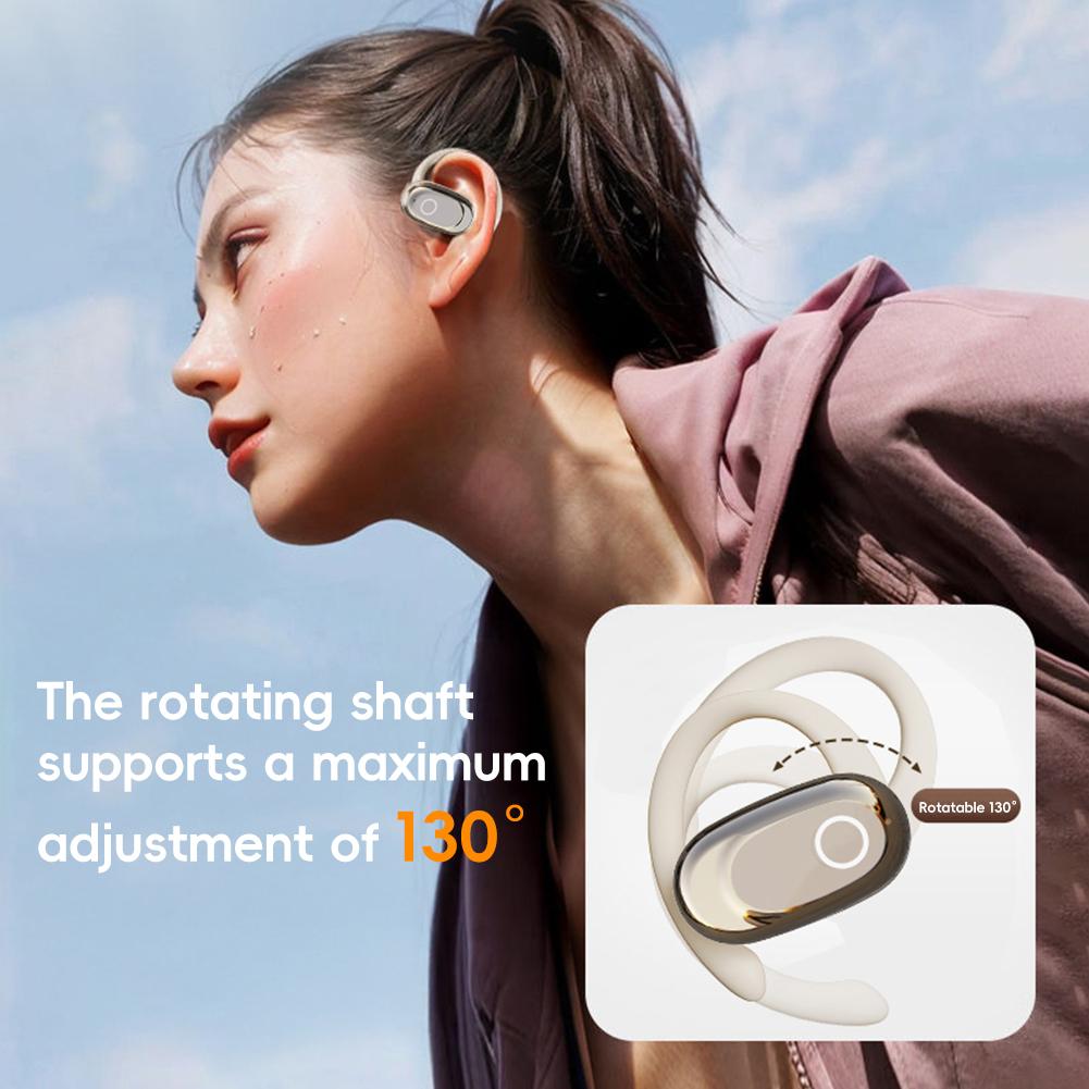 5.1 OWS Rotatable Earhook Bluetooth Headphones Long Battery Life Sports Headphones With Digital Display