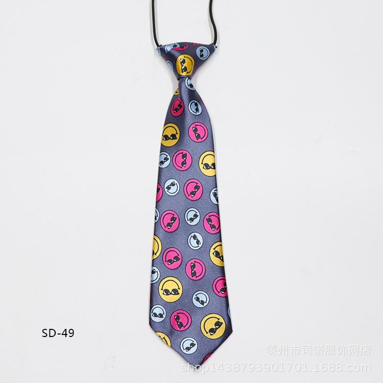 Children'S Printed Small Tie, Handsome Trendy Treasure Tie, Baby Tie, Student School Uniform Tie.