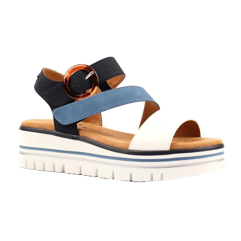 Lunar Womens/Ladies Issy Colour Block Sandals