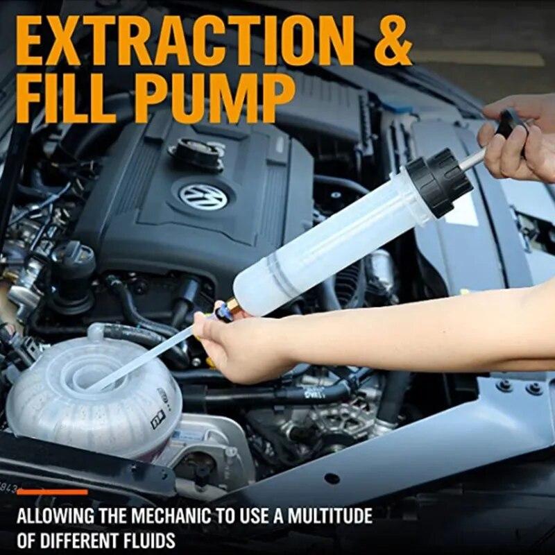 200/500ML Car Oil Extractor Pump Liquid Fluid Extraction Filling Syringe Transfer Hand Pump Automotive Tools