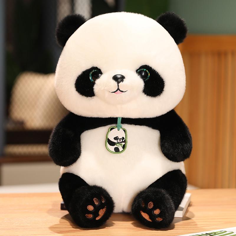 Kawaii 24-50cm Round Fat Panda Plush Toy Stuffed Animals Giant Pandas Plushies Doll Anime Soft KidsToys for Girls Decor Gifts