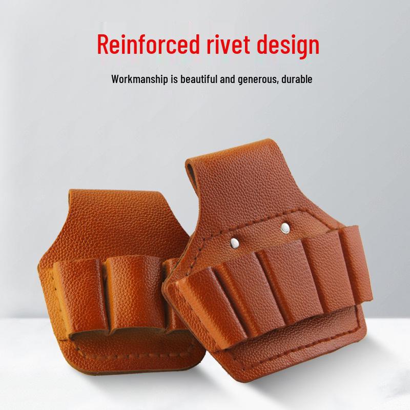 Set Centură Scule Electrician: Toc Multifuncțional din Piele de Vacă cu Suport pentru Clești