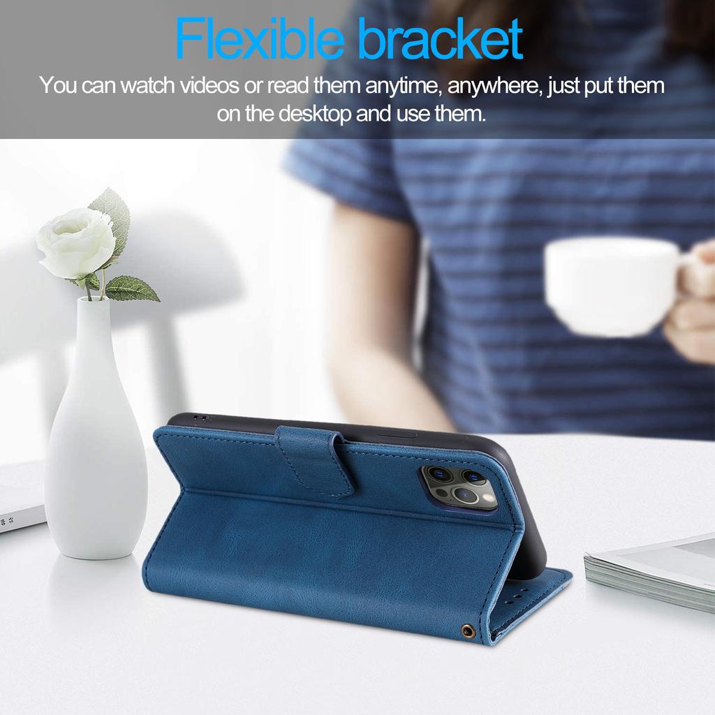 New Flip Leather Wallet Case for Samsung S23 S22 S21 S20 Ultra Plus Note 20 Ultra A13 A53 A14 A54 A15/iPhone 15 14 Plus 13 12 11 Pro Max X XR XS MAX