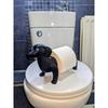 Dog Toilet Paper Holder,Cute Toilet Dog, Black and White,Paper Towel Holder,Toilet Paper Holder,Paper Towel Holder
