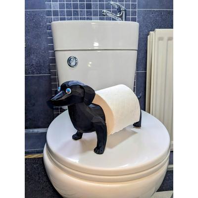 Dog Toilet Paper Holder,Cute Toilet Dog, Black and White,Paper Towel Holder,Toilet Paper Holder,Paper Towel Holder