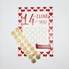 1 Set Rubbelkarten Liebe über 14 Dinge, die ich Dir zum Valentinstag Rubbelkarte Romantisch